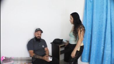 My horny MILF stepmother gives me a demonstration of how to use my cock to fuck a woman - Spanish Porn