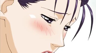 Anime lesbian group and masturbation session