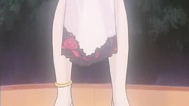 Anime lesbian group and masturbation session