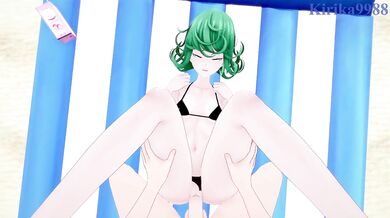 Tatsumaki and I have intense sex on the beach. - One-Punch Man Hentai