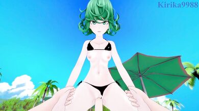 Tatsumaki and I have intense sex on the beach. - One-Punch Man Hentai