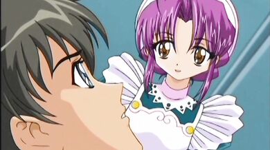 Cock sucking anime maid fucking