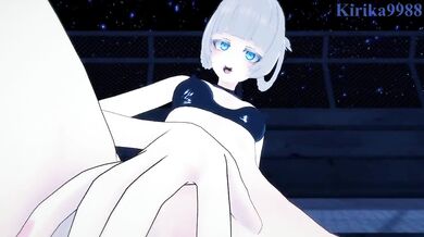 Nazuna Nanakusa and I have intense sex on a rooftop at night. - Call of the Night POV Hentai