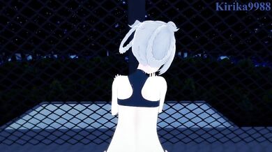 Nazuna Nanakusa and I have intense sex on a rooftop at night. - Call of the Night POV Hentai