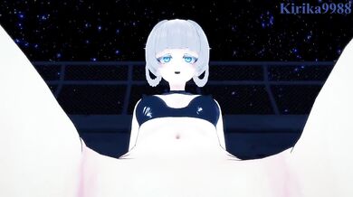 Nazuna Nanakusa and I have intense sex on a rooftop at night. - Call of the Night POV Hentai