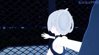 Nazuna Nanakusa and I have intense sex on a rooftop at night. - Call of the Night POV Hentai
