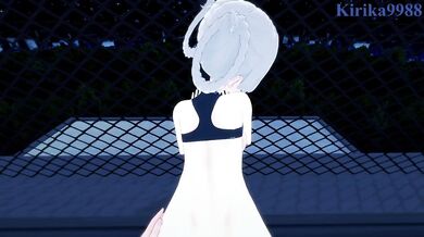 Nazuna Nanakusa and I have intense sex on a rooftop at night. - Call of the Night POV Hentai