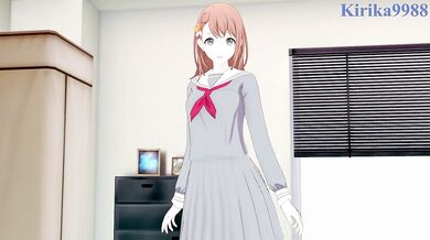 Hanasato and I have intense sex in the bedroom. - Project SEKAI Hentai