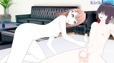 Hanasato and I have intense sex in the bedroom. - Project SEKAI Hentai