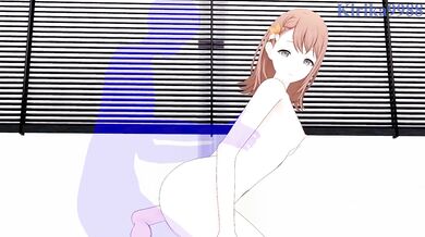Hanasato and I have intense sex in the bedroom. - Project SEKAI Hentai