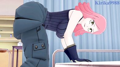 Mei Hatsume and Izuku Midoriya have intense sex in the infirmary. - My Hero Academia Hentai