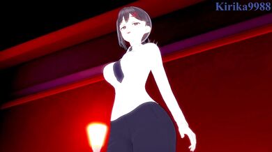 Kobeni Higashiyama and I have intense sex at a love hotel. - Chainsaw Man POV Hentai
