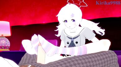 Uzawa Reisa and I have intense sex at a love hotel. - Blue Archive Hentai