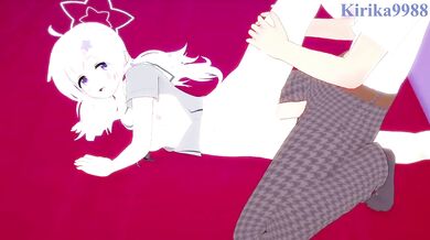 Uzawa Reisa and I have intense sex at a love hotel. - Blue Archive Hentai