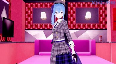 Hoshimachi Suisei and I have intense sex in a secret room. - Hololive VTuber Hentai
