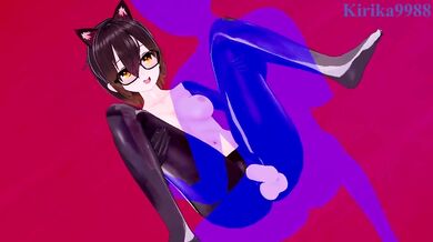 Roboco-san and I have intense sex at a love hotel. - Hololive VTuber Hentai