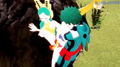Tomoko Shiretoko (Ragdoll) and Izuku Midoriya have intense sex outdoors. - My Hero Academia Hentai