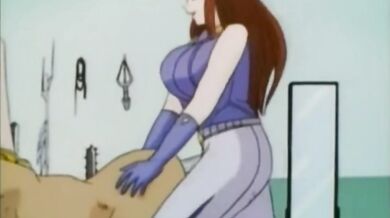 Lesbian anime nurses strapon fucking