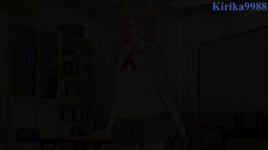 Airi and I have intense sex in the club room. - Project SEKAI Hentai