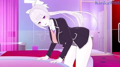 Higuchi Kaede and I have intense sex at a love hotel. - Nijisanji VTuber Hentai