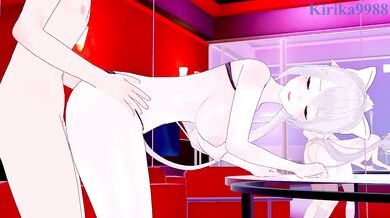 Higuchi Kaede and I have intense sex at a love hotel. - Nijisanji VTuber Hentai