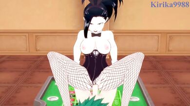 Momo Yaoyorozu and Izuku Midoriya have intense sex in a casino. - My Hero Academia Hentai
