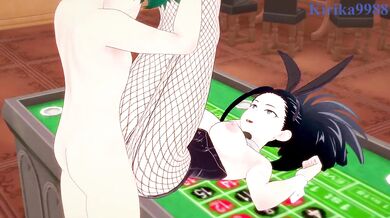 Momo Yaoyorozu and Izuku Midoriya have intense sex in a casino. - My Hero Academia Hentai