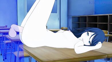 Ichika Hoshino and I have intense sex in the classroom at night. - Project SEKAI Hentai