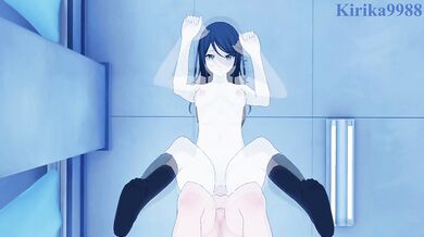 Ichika Hoshino and I have intense sex in the classroom at night. - Project SEKAI Hentai