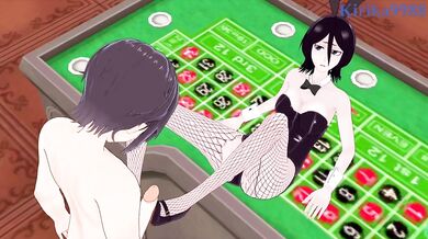 Rukia Kuchiki (Bunny Girl ver.) and I have intense sex in the casino. - BLEACH Hentai