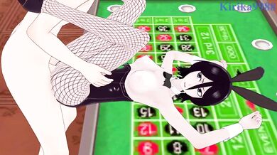 Rukia Kuchiki (Bunny Girl ver.) and I have intense sex in the casino. - BLEACH Hentai