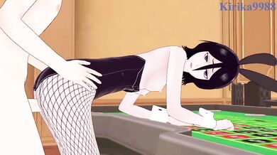 Rukia Kuchiki (Bunny Girl ver.) and I have intense sex in the casino. - BLEACH Hentai