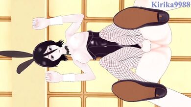 Rukia Kuchiki (Bunny Girl ver.) and I have intense sex in the casino. - BLEACH Hentai