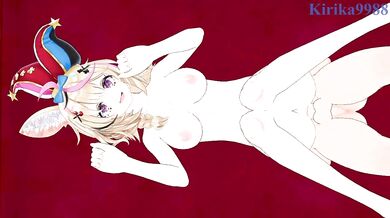 Omaru Polka and I have intense sex in the bedroom. - Hololive VTuber Hentai