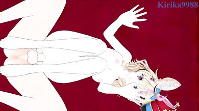 Omaru Polka and I have intense sex in the bedroom. - Hololive VTuber Hentai