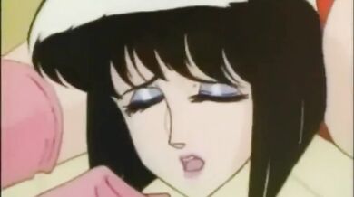 Blonde anime chick rides cock before BDSM