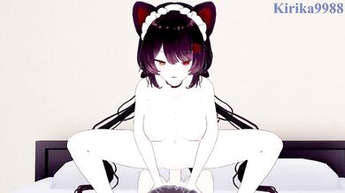 Inui Toko and I have intense sex in the bedroom. - Nijisanji VTuber Hentai