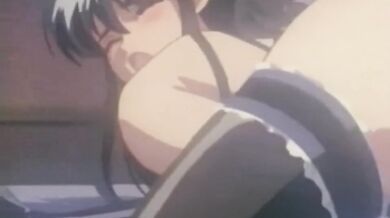 Hentai lesbians scissor fuck in passionate scene