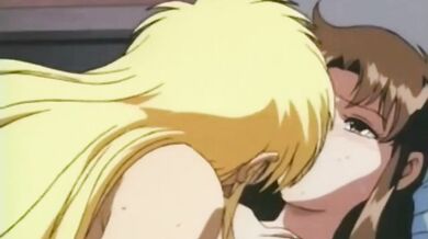 Hentai lesbians scissor fuck in passionate scene