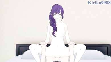 Mafuyu Asahina and I have intense sex in the bedroom. - Project SEKAI Hentai
