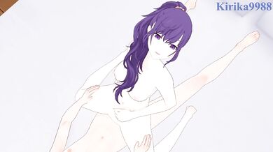 Mafuyu Asahina and I have intense sex in the bedroom. - Project SEKAI Hentai