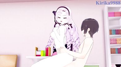 Hyakumantenbara Salome and I have intense sex in the bedroom. - Nijisanji VTuber Hentai