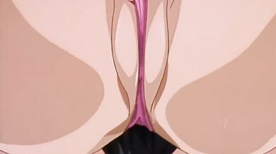 Masturbating anime babe orgasms hard