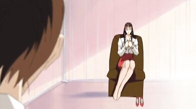 Masturbating anime babe orgasms hard