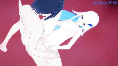 Lize Helesta and I have intense sex in the bedroom. - Nijisanji VTuber Hentai