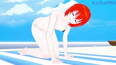 Chise Hatori and I have intense sex on the beach. - The Ancient Magus' Bride Hentai