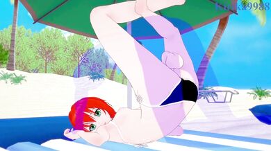 Chise Hatori and I have intense sex on the beach. - The Ancient Magus' Bride Hentai