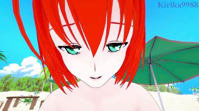 Chise Hatori and I have intense sex on the beach. - The Ancient Magus' Bride Hentai