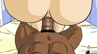 2D & 3D MILF takes BBC in every hole