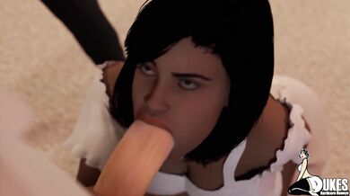 2D & 3D MILF takes BBC in every hole